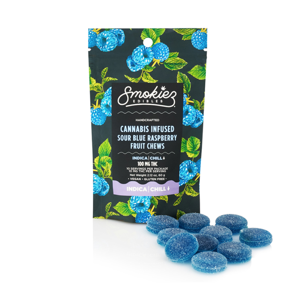 Sour Blue Raspberry – Indica [10pk] (100mg)